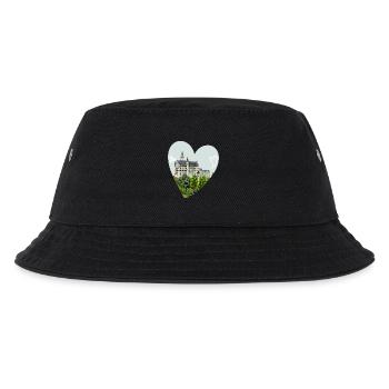 Schloss Neuschwanstein // Illustration - Kinder Bucket Hat - Schwarz - Vorne