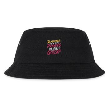 Remember Me In Your Prayers Like In Your Gossip 11 - Kinder Bucket Hat - Schwarz - Vorne