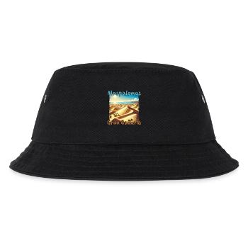 Maspalomas Dünen Strand Sonnenuntergang Grunge - Kinder Bucket Hat - Schwarz - Vorne