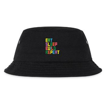 Ziegelbauer Ziegelbau Baumeister - Kinder Bucket Hat - Schwarz - Vorne
