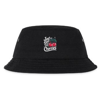 Cherries Cherries Fruits Food - Kids’ Bucket Hat - black - Front