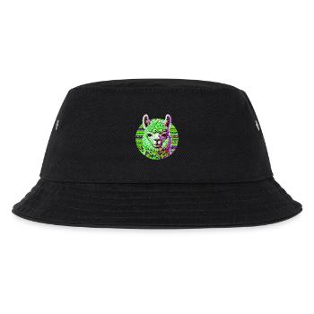 Alpaka - Kinder Bucket Hat - Schwarz - Vorne