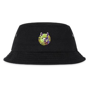 Alpaka - Kinder Bucket Hat - Schwarz - Vorne