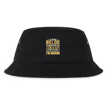 Ich bin Belgier - ich halte nicht den Mund - Kinder Bucket Hat - Schwarz - Vorne