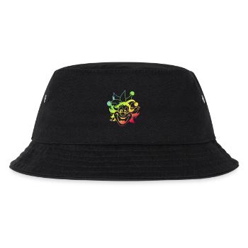 Rainbow Jester Smile Clown Kasper Fasching - Kinder Bucket Hat - Schwarz - Vorne