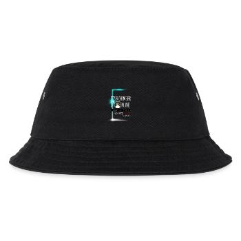 Fischinger-Online Logo mit Mystery Files groß - Kinder Bucket Hat - Schwarz - Vorne