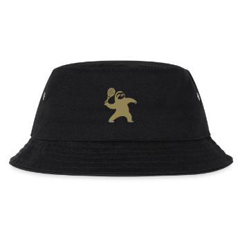 Sloth Silhouette Tennis Serve Minimaliste - Bob Enfant - noir - Devant