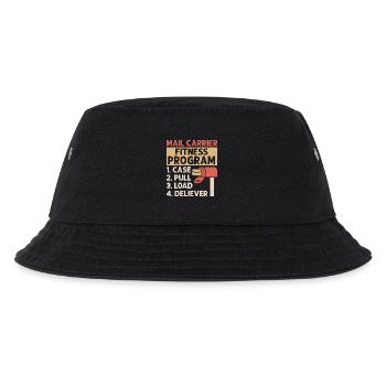 Mail Carrier Fitness Programm Postal Worker Mail - Kinder Bucket Hat - Schwarz - Vorne