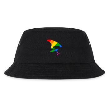 LGBTQ Pride Wingsurfing Design Gift - Kids’ Bucket Hat - black - Front
