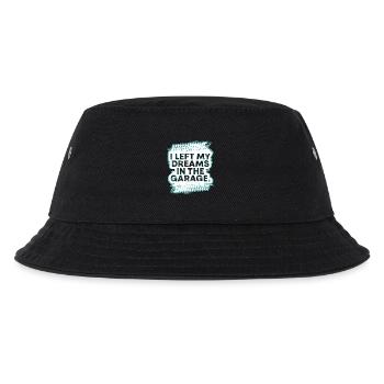 Ich habe meine Träume in der Garage gelassen Auto Fanatisches Geschenk - Kinder Bucket Hat - Schwarz - Vorne
