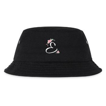 Brief und Blumen - Kinder Bucket Hat - Schwarz - Vorne
