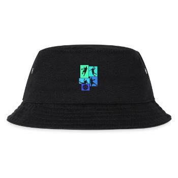 Handball Handballer - Kinder Bucket Hat - Schwarz - Vorne