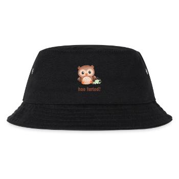 Hoo Furted Owl Pun - Kids’ Bucket Hat - black - Front