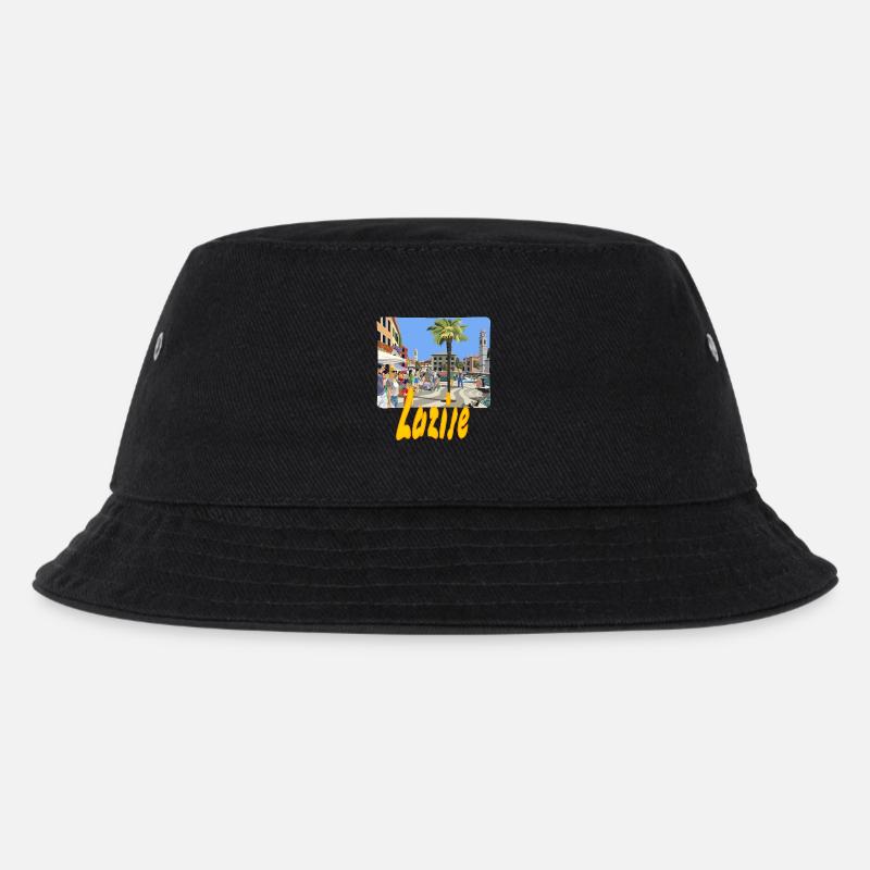 Lazise - Kinder Bucket Hat - Schwarz