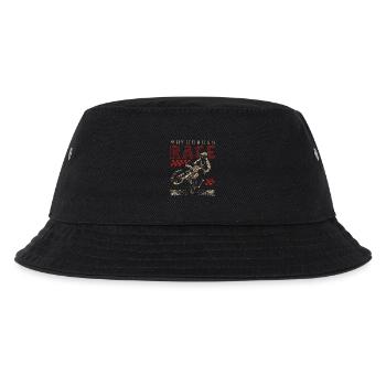 Motocross Rennen - Motocross Racer - Kinder Bucket Hat - Schwarz - Vorne