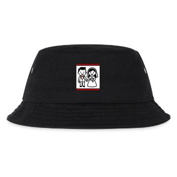Married couple wedding - Kids’ Bucket Hat - black - Front