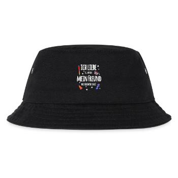 Pyro Freund - Kinder Bucket Hat - Schwarz - Vorne