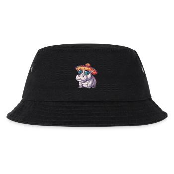 Hippopotame Drôle Sombrero - Bob Enfant - noir - Devant