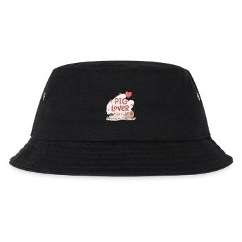 Schweine-Liebhaber - Kinder Bucket Hat - Schwarz - Vorne