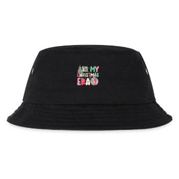 Weihnachten Xmas Spruch In My Christmas Era - Kinder Bucket Hat - Schwarz - Vorne