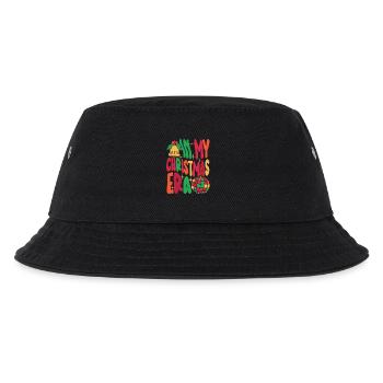 Weihnachten Xmas Spruch In My Christmas Era - Kinder Bucket Hat - Schwarz - Vorne