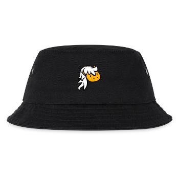 Horse Cute Pony Foal Horse Girl Long Hair - Kids’ Bucket Hat - black - Front