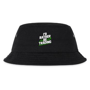 I’d Rather Be Trading - Kids’ Bucket Hat - black - Front