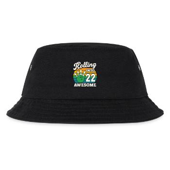 Bowling 22 Geburtstagsfeier Grafik - Kinder Bucket Hat - Schwarz - Vorne