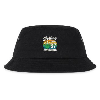 Bowling 37. Geburtstag Feier Grafik - Kinder Bucket Hat - Schwarz - Vorne