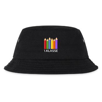 Schulanfang Erstklässler Schulanfänger Schulbeginn - Kinder Bucket Hat - Schwarz - Vorne