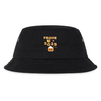 Frohe Weihnachten  - Kinder Bucket Hat - Schwarz - Vorne