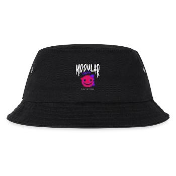 Modular Synth Synthesizer Waveform - Kinder Bucket Hat - Schwarz - Vorne