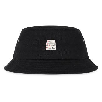 404 Motivation Nicht Gefunden - Kinder Bucket Hat - Schwarz - Vorne