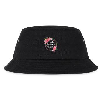 Make Heaven Crowded Faith Flowers Design - Kids’ Bucket Hat - black - Front