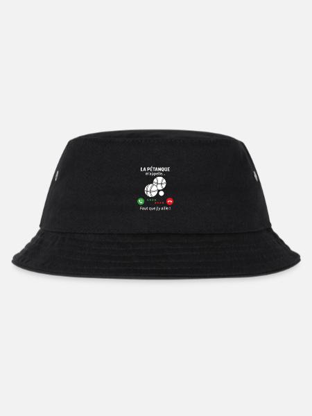 Pétanque nennt mich lustiges Geschenk Bouliste - Kinder Bucket Hat - Schwarz