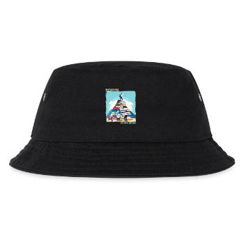 Bücherstapel Aufstieg - Kinder Bucket Hat - Schwarz - Vorne