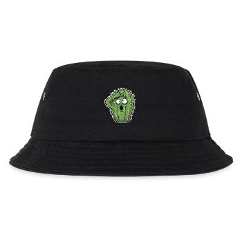 Kaktus Panik Cartoon - Kinder Bucket Hat - Schwarz - Vorne
