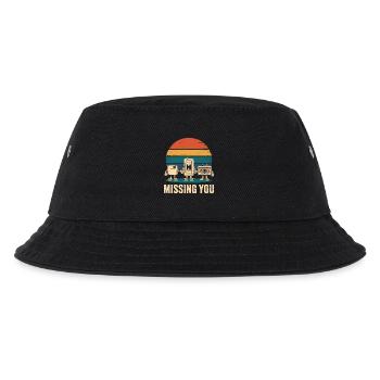 Kassette VHS Floppy Disc Diskette Retro - Kinder Bucket Hat - Schwarz - Vorne