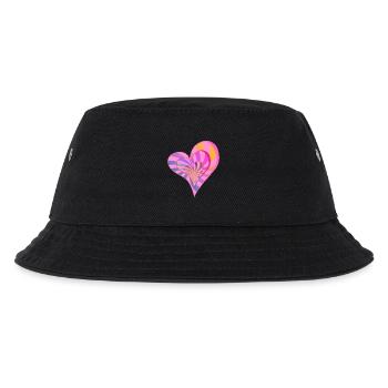 Colorful Layered Heart Aesthetic Design - Kids’ Bucket Hat - black - Front