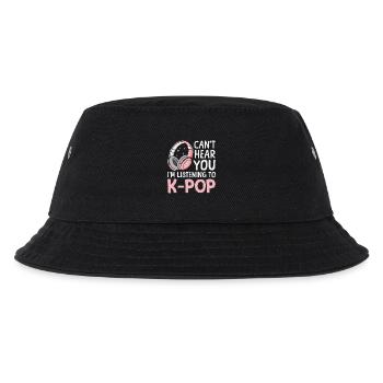 K-Pop Korea-Popmusik Koreanischer Pop Musik - Kinder Bucket Hat - Schwarz - Vorne