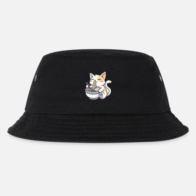 Kawaii Ramen Cat Joy - Bob Enfant - noir