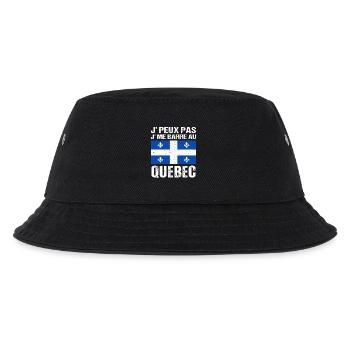Je Peux Pas J' Me Barre Au Québec Cadeau Québécois - Bob Enfant - noir - Devant