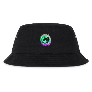 Horse Head Neon Circuit - Kids’ Bucket Hat - black - Front