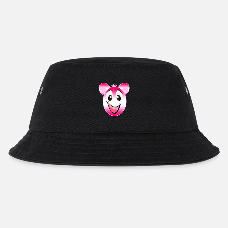 Pink Panda Lächeln - Kinder Bucket Hat - Schwarz