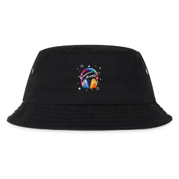 Christmas Rock Kopfhörer Weihnachten cool - Kinder Bucket Hat - Schwarz - Vorne