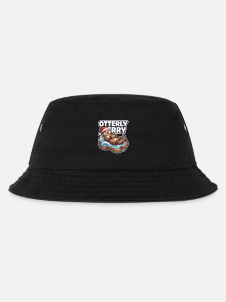 Otterly Merry Weihnachtsotter - Kinder Bucket Hat - Schwarz