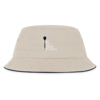 Ne touchez pas à mes fléchettes Avertissement Humour du joueur de fléchettes - Bob Enfant - blanc cassé/bleu marine - Devant