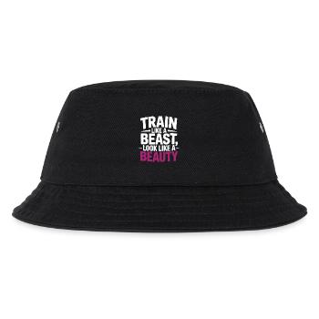 Train like a beast, look like a beauty - Kids’ Bucket Hat - black - Front
