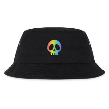 Mehrfarbiger Schädel - Kinder Bucket Hat - Schwarz - Vorne