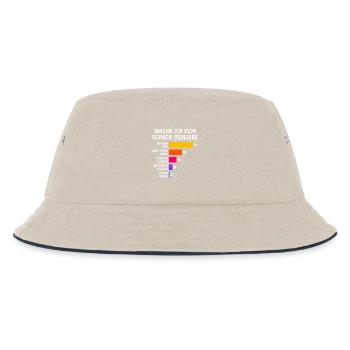 Warum ich beim Squash verliere Squash - Kinder Bucket Hat - Natur/Navy - Vorne